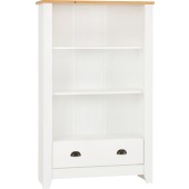 Ludlow Bookcase White/Oak Effect